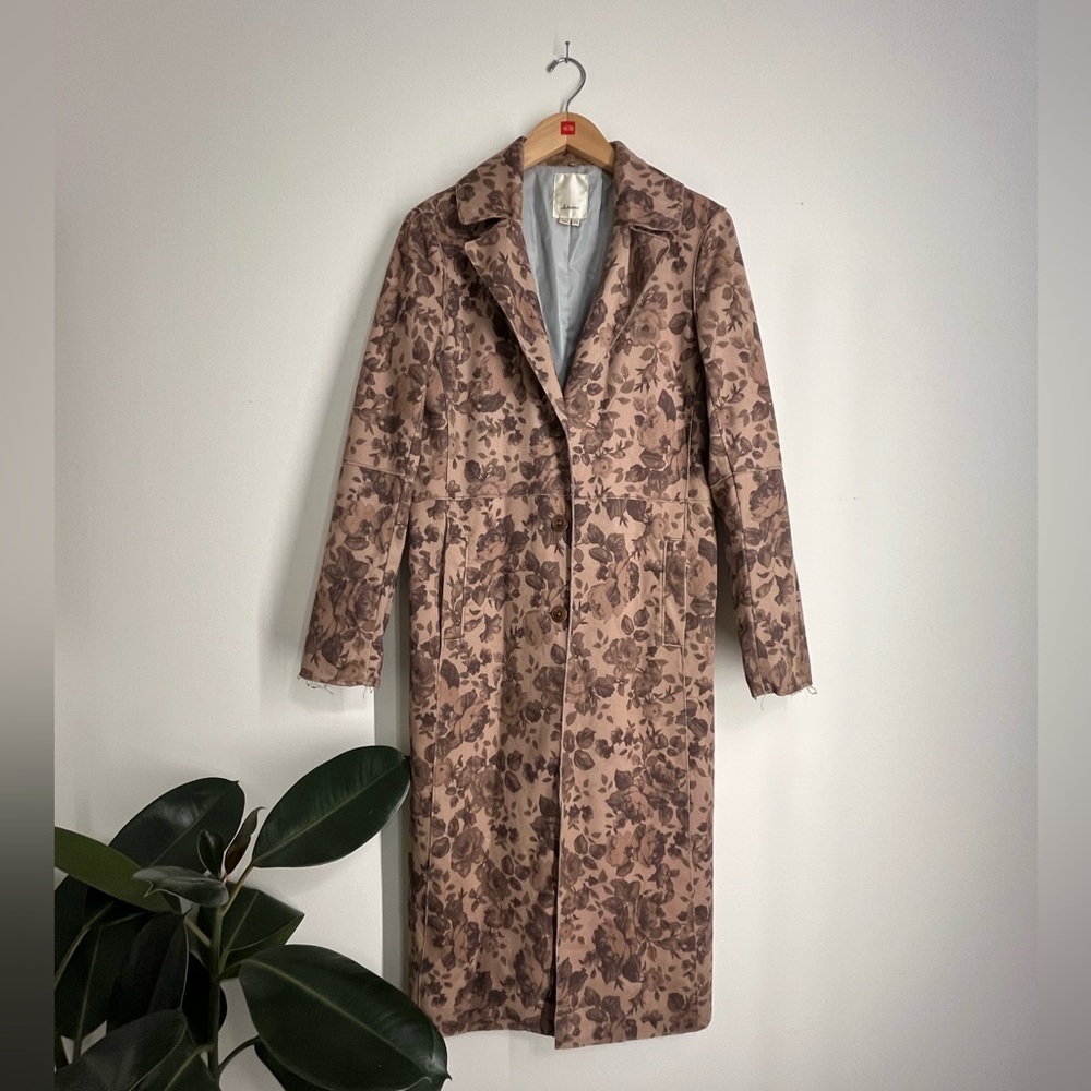ANTHRO BLUSH SUEDE PEACOAT